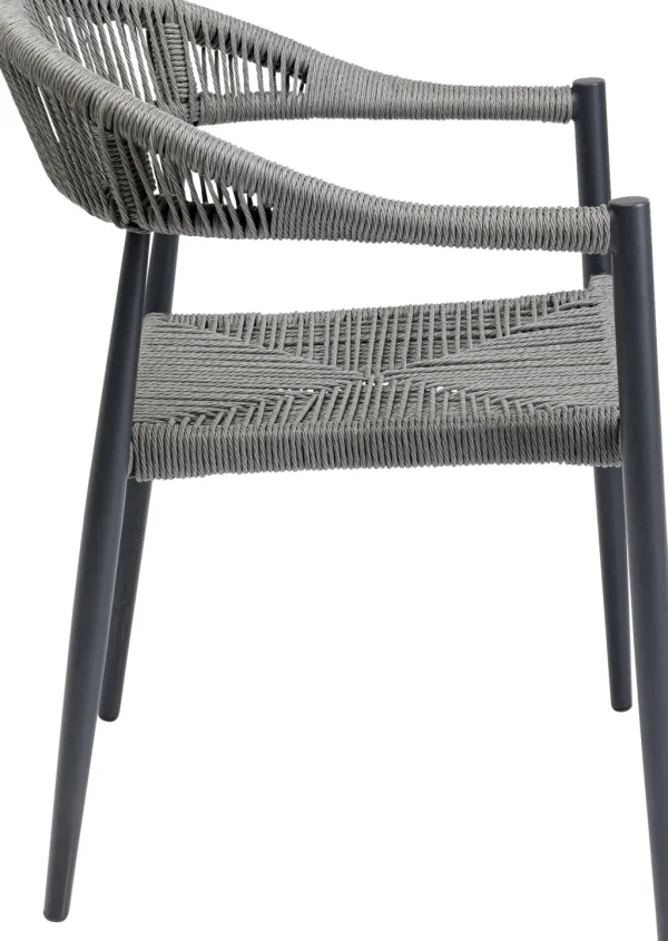 Tuolit>KARE Design Palma Tuoli Käsinojilla, Harmaa