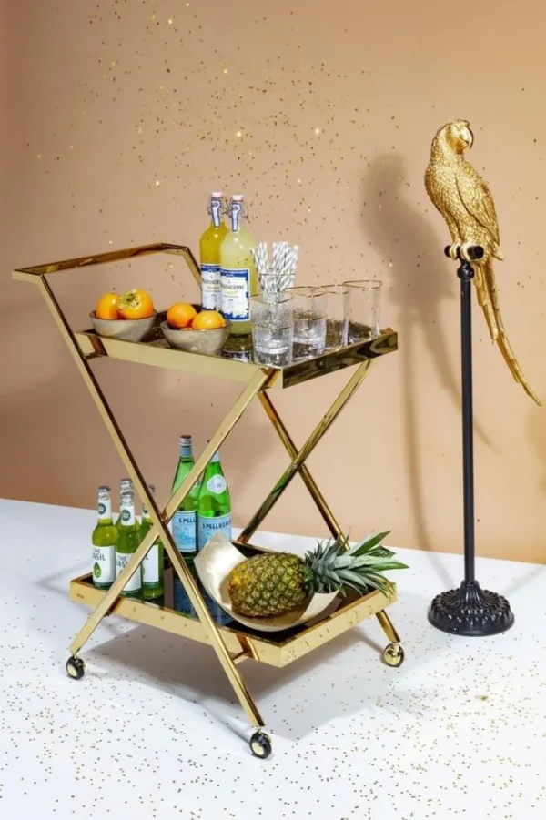 Jalalliset Koriste-Esineet>KARE Design Parrot Papukaija Jalallinen Koriste-esine, Kulta 116cm