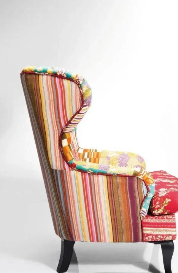 Nojatuolit>KARE Design Patchwork Nojatuoli, Punainen