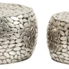 Sohvapöydät>KARE Design Pebbles Deluxe Sohvapöytä, Hopea (2/Setti)