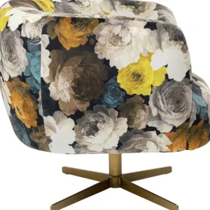 Nojatuolit>KARE Design Peony Flower Kääntyvä Nojatuoli, Keltainen