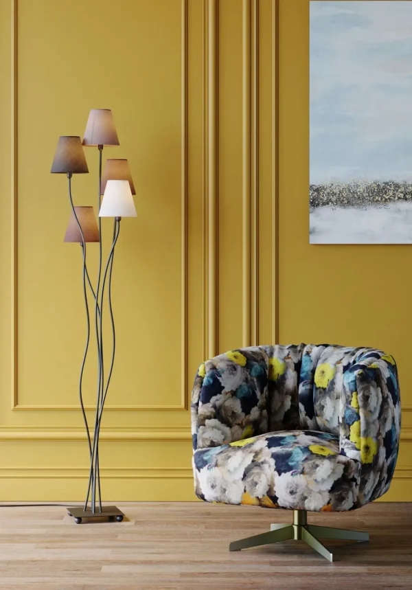 Nojatuolit>KARE Design Peony Flower Kääntyvä Nojatuoli, Keltainen