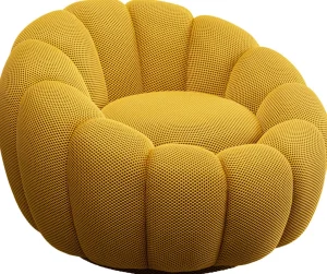 Nojatuolit>KARE Design Peppo Bloom Kääntyvä Nojatuoli Keltainen