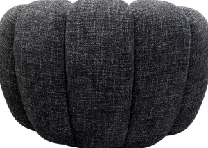Olohuone | Nojatuolit>KARE Design Peppo Bloom Melange Kääntyvä Nojatuoli Musta