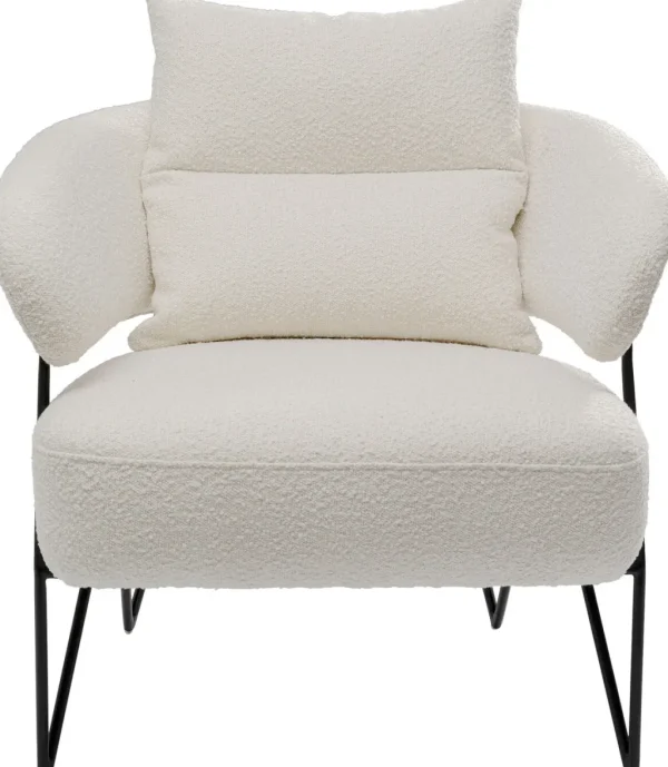 Olohuone | Nojatuolit>KARE Design Peppo Nojatuoli, Valkoinen