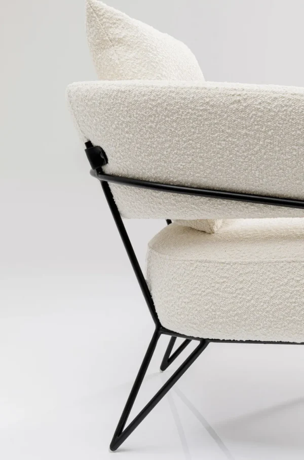 Olohuone | Nojatuolit>KARE Design Peppo Nojatuoli, Valkoinen
