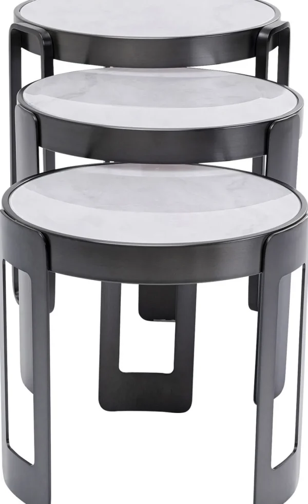 Sohvapöydät | Olohuone>KARE Design Perelli Sohvapöytä, Musta (3/Setti)