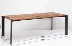 Pöydät>KARE Design Phoenix Pöytä 100x220cm