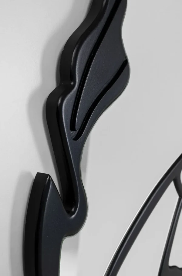 Peilit>KARE Design Pieces Seinäpeili, Matta Musta Ø100cm