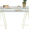 Työpöydät | Pöydät>KARE Design Polar Pöydän Jalat (Pari) Brass Matt 31x49cm