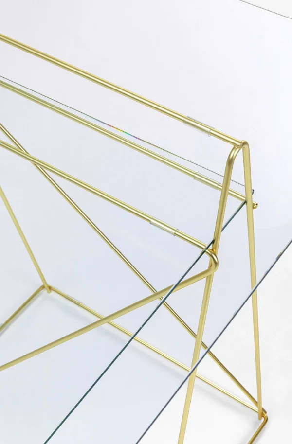 Työpöydät | Pöydät>KARE Design Polar Pöydän Jalat (Pari) Brass Matt 31x49cm