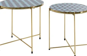 Sohvapöydät>KARE Design Priya Blue Sivupöytä (2/Setti)