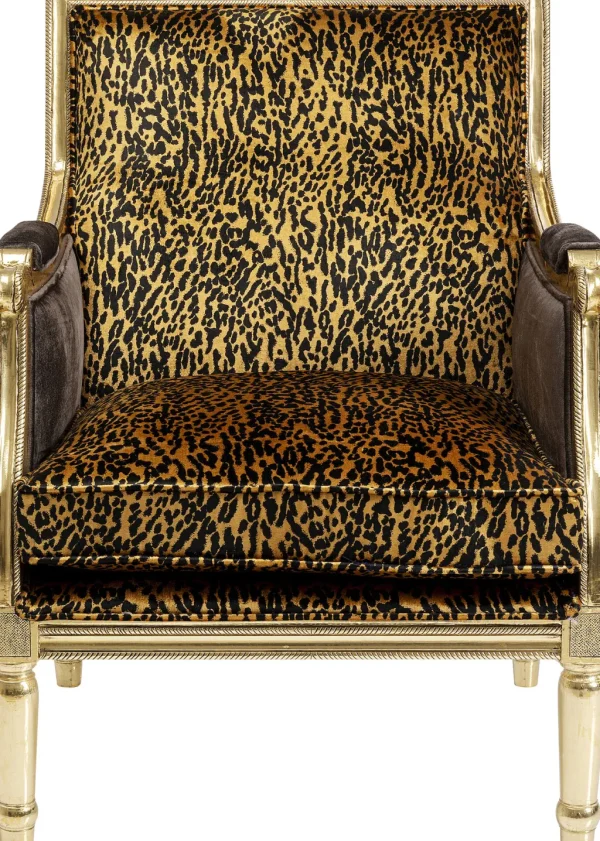 Olohuone | Nojatuolit>KARE Design Regency Leo Nojatuoli - Leopardikuvio, Kulta
