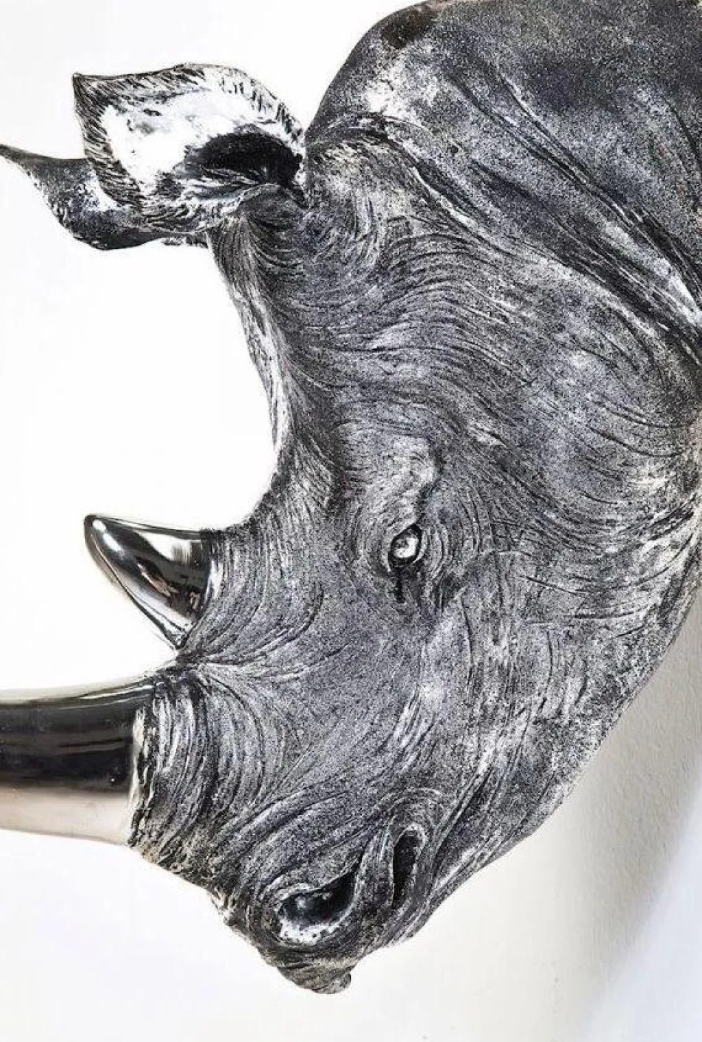 rhino_head_antique_deco_koristeesine_1.webp Seinäkoristeet>KARE Design Rhino Head Antique Deco Koriste-esine