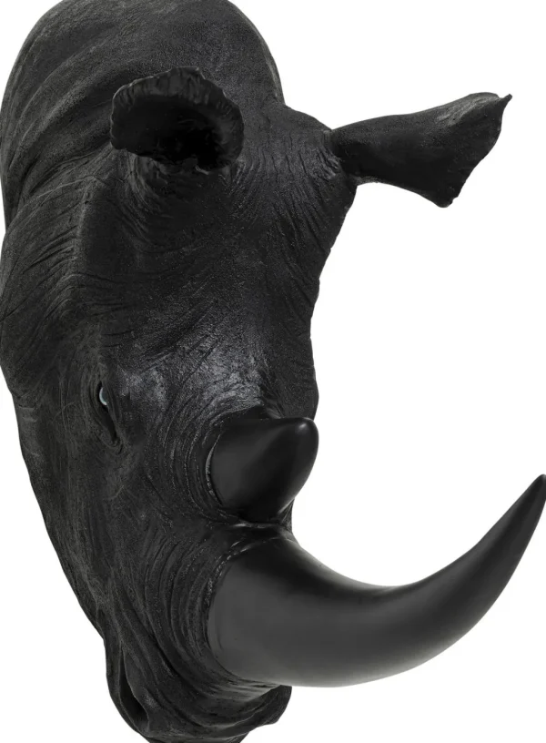 Seinäkoristeet>KARE Design Rhino Head Antique Seinäkoriste, Musta 22x43cm