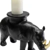 Koriste-Esineet>KARE Design Rhino Sarvikuono Koriste-esine Musta 41cm