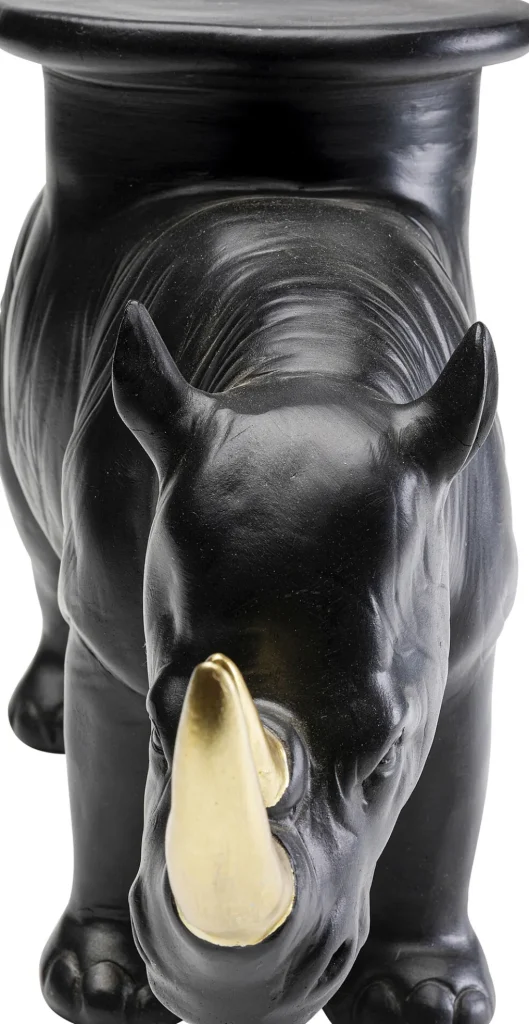 Koriste-Esineet>KARE Design Rhino Sarvikuono Koriste-esine Musta 41cm