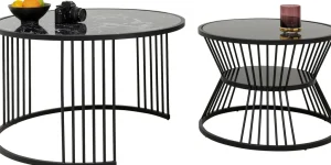 Sohvapöydät>KARE Design Roma Sohvapöytä, Musta (2/Setti)