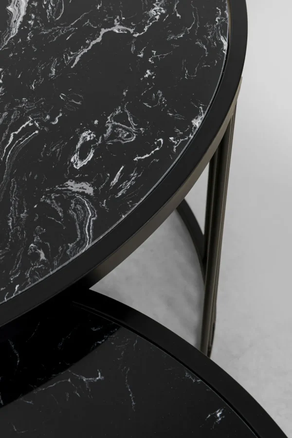 Sohvapöydät>KARE Design Roma Sohvapöytä, Musta (2/Setti)