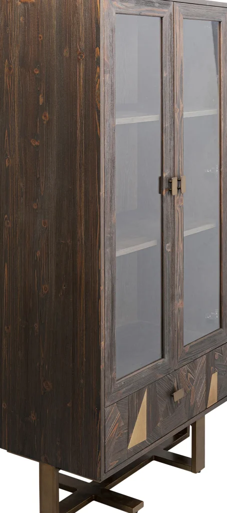 Kaapit>KARE Design Salerno Vitriini - Massiivikuusi, Metalli 80x170cm