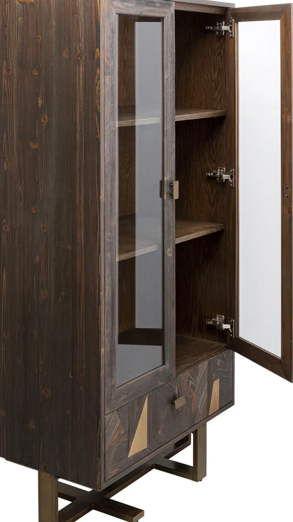 Kaapit>KARE Design Salerno Vitriini - Massiivikuusi, Metalli 80x170cm