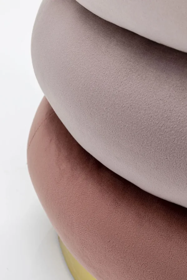 Rahit Ja Jakkarat>KARE Design Sandwich Mauve Rahi, Jakkara Ø45cm