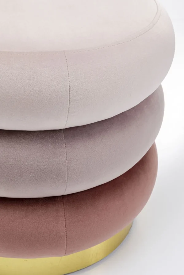 Rahit Ja Jakkarat>KARE Design Sandwich Mauve Rahi, Jakkara Ø45cm