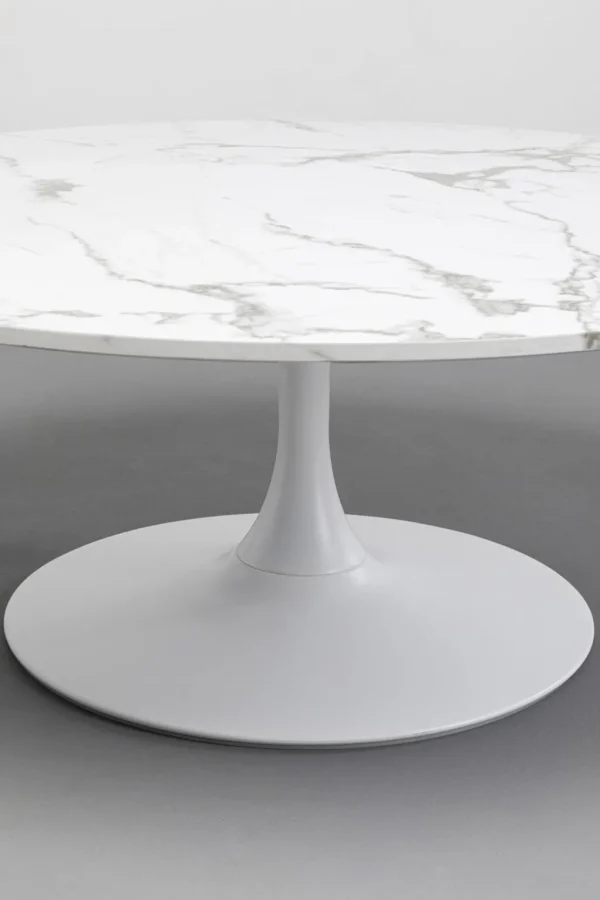 Sohvapöydät>KARE Design Schickeria Marble Sohvapöytä Valkoinen Ø110cm