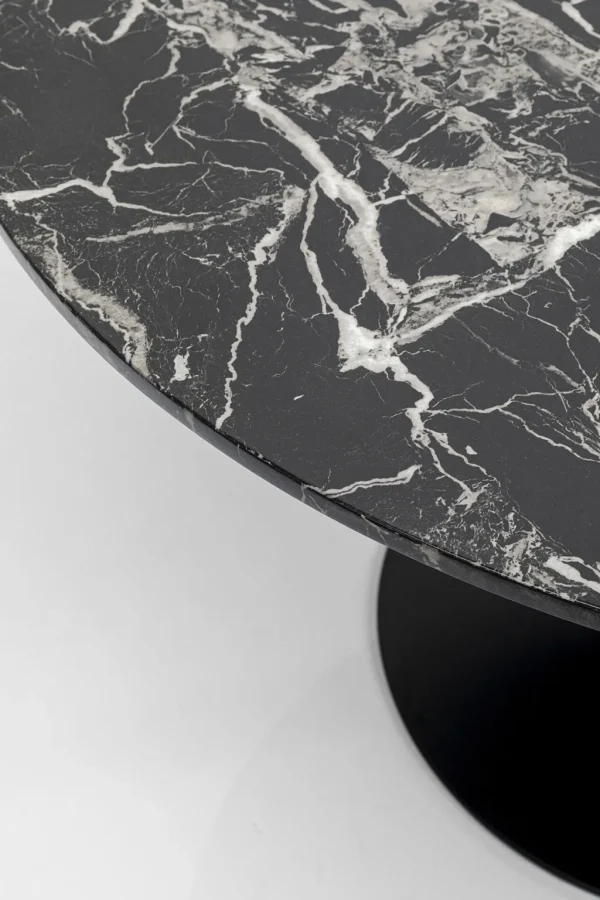Pöydät>KARE Design Schickeria Pyöreä Pöytä - Marmorikuvioitu, Musta Ø110cm