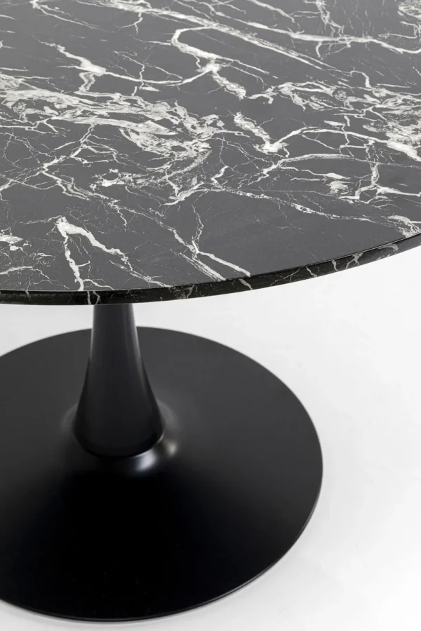 Pöydät>KARE Design Schickeria Pyöreä Pöytä - Marmorikuvioitu, Musta Ø110cm