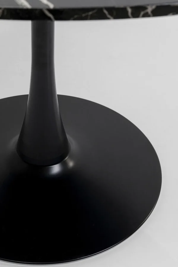 Pöydät>KARE Design Schickeria Pyöreä Pöytä - Marmorikuvioitu, Musta Ø110cm