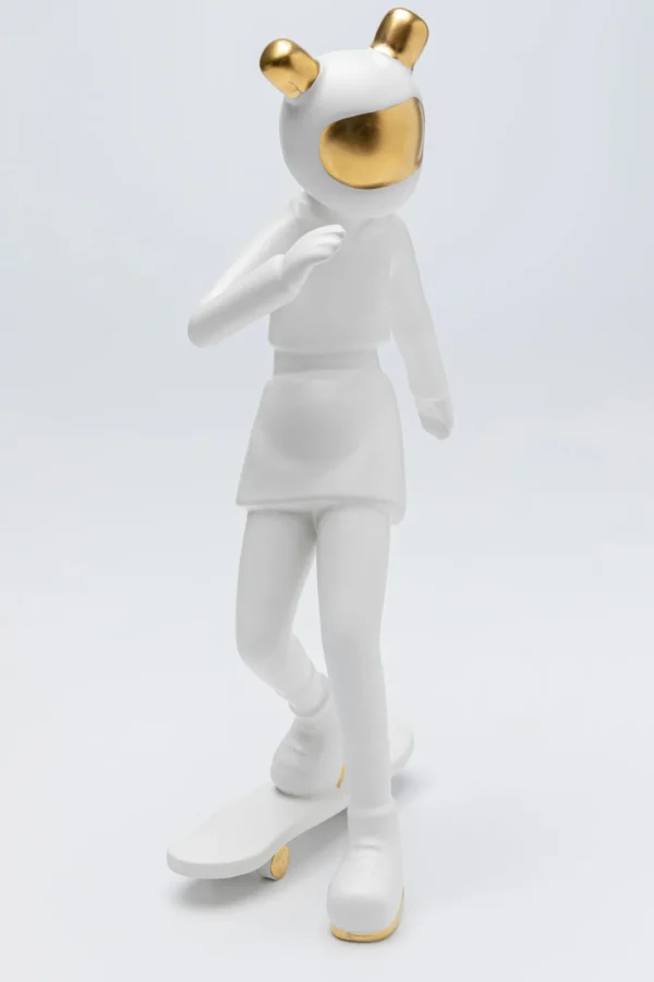 Koriste-Esineet>KARE Design Skating Astronaut - Skeittaava Astronautti Valkoinen Korste-esine 33cm