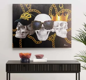 Taulut>KARE Design Skull Gang Canvastaulu 120x90cm
