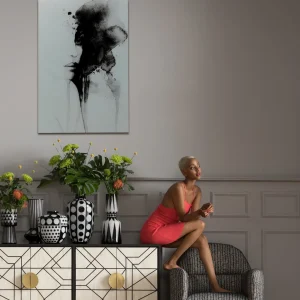 Taulut>KARE Design Smokey Face Lasitaulu 100x150cm