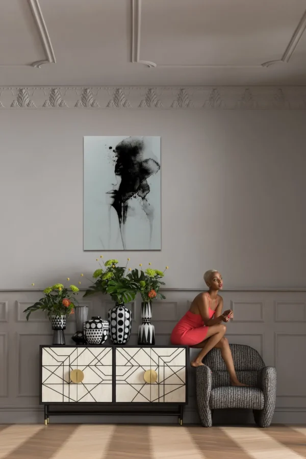 Taulut>KARE Design Smokey Face Lasitaulu 100x150cm