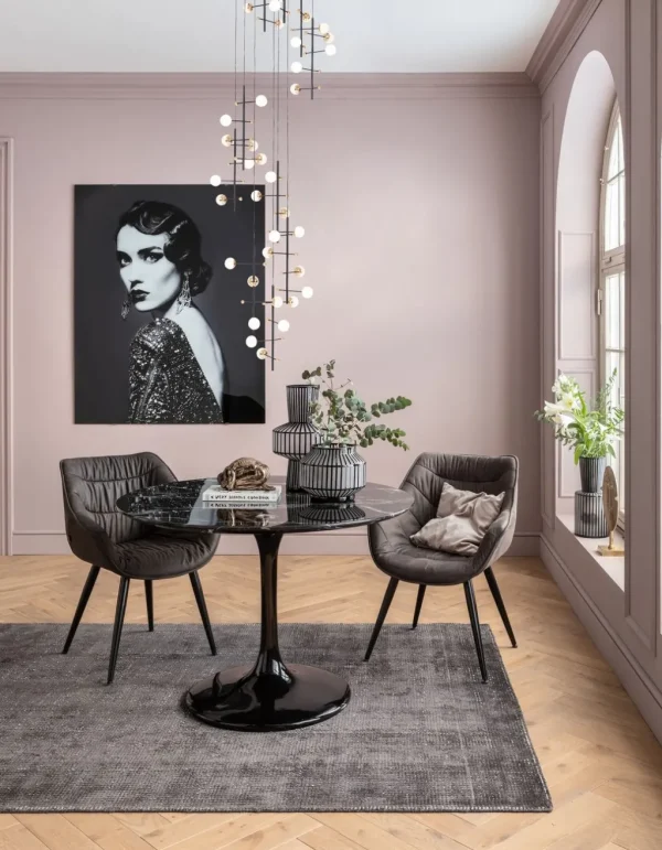 Pöydät>KARE Design Solo Marble Pöytä, Musta Ø110cm