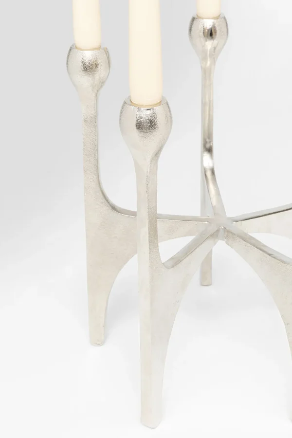 Lyhdyt | Kynttilänjalat>KARE Design Stacky Silver Kynttilänjalka, Hopea 31cm