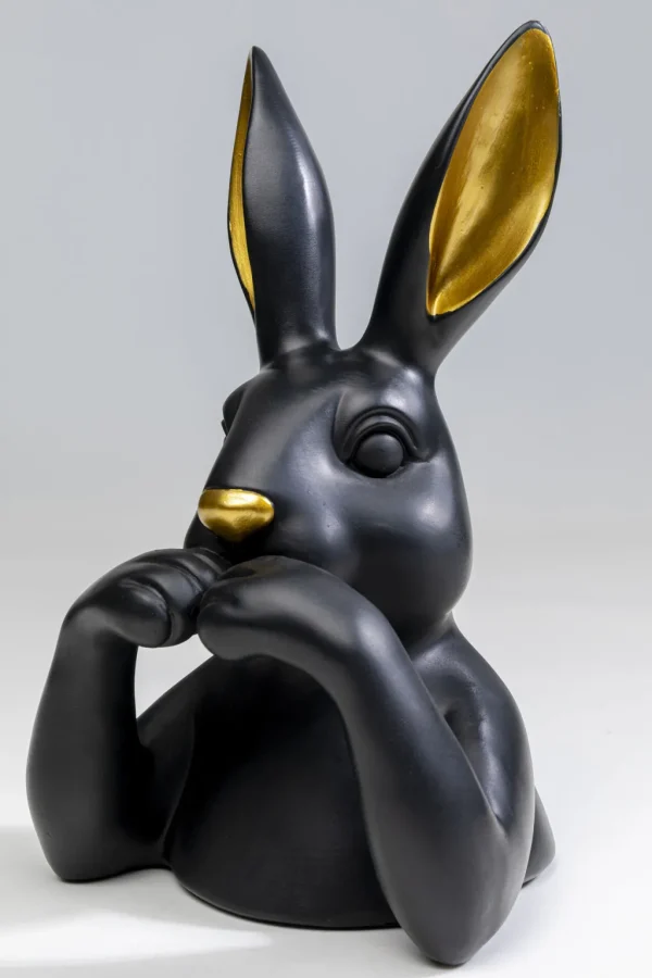 Koriste-Esineet>KARE Design Sweet Rabbit Jänis, Pupu Koriste-esine Musta 31cm