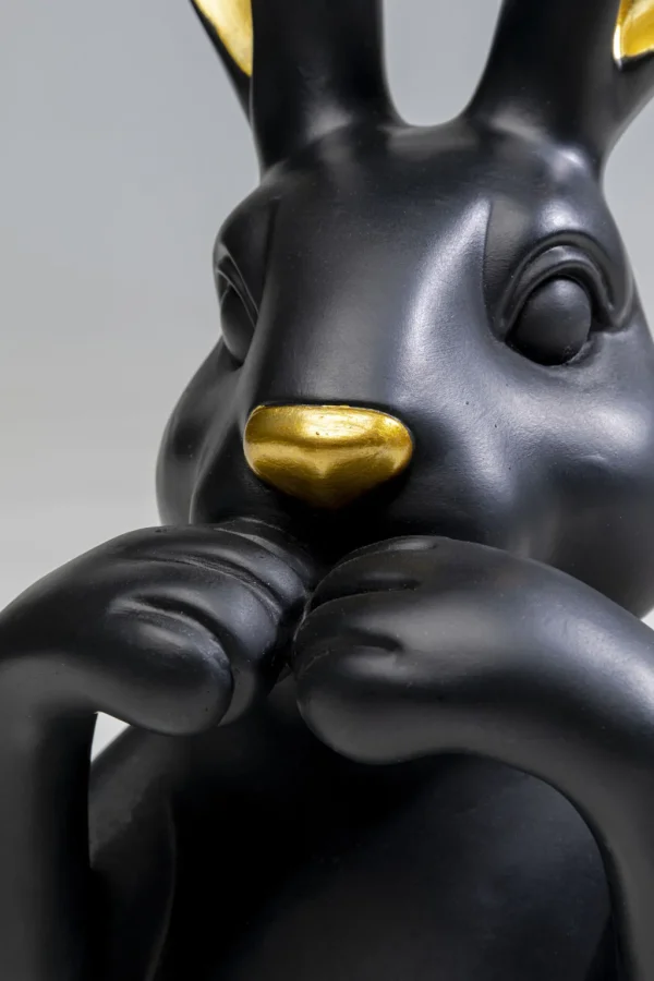 Koriste-Esineet>KARE Design Sweet Rabbit Jänis, Pupu Koriste-esine Musta 31cm