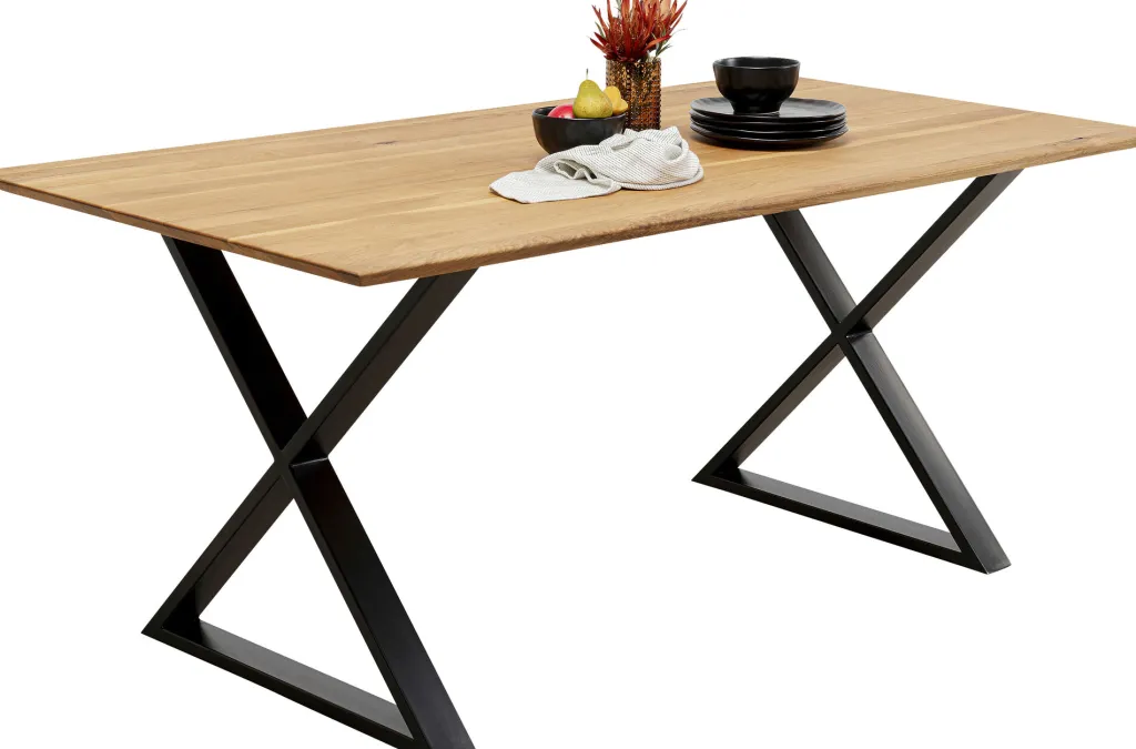 symphony_ruokapyt__tammi_ristikkojalka_musta_xcm_3.webp Pöydät>KARE Design Symphony Ruokapöytä - Tammi, Ristikkojalka Musta 180x90cm
