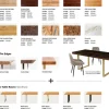 Pöydät>KARE Design Tavola Oho Pöydänjalat, Kulta (2/Setti)