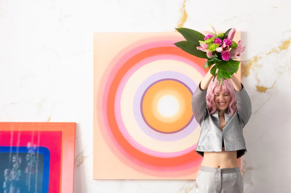 tendency_circle_pink_canvas_taulu_xcm_7.webp Taulut | Olohuone>KARE Design Tendency Circle Pink Canvas Taulu 120x120cm