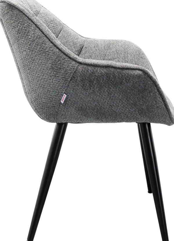 Tuolit>KARE Design Thelma Melange Grey Tuoli Käsinojilla Harmaa