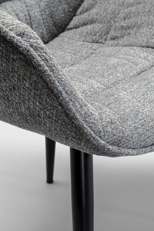 Tuolit>KARE Design Thelma Melange Grey Tuoli Käsinojilla Harmaa