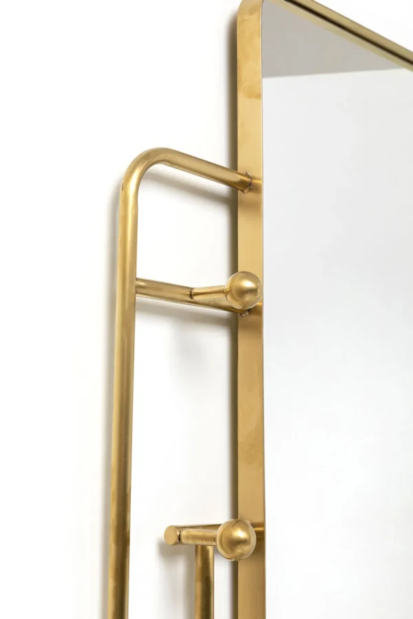 Peilit>KARE Design Tristan Vaatenaulakko Peilillä, Messinki 150x76cm