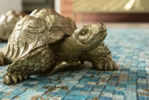 Koriste-Esineet>KARE Design Turtle Small Kilpikonna Koriste-esine, Kulta