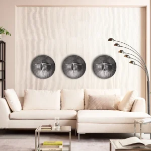 Seinäkoristeet>KARE Design Umano Silver Seinäkoriste Hopea Ø60cm