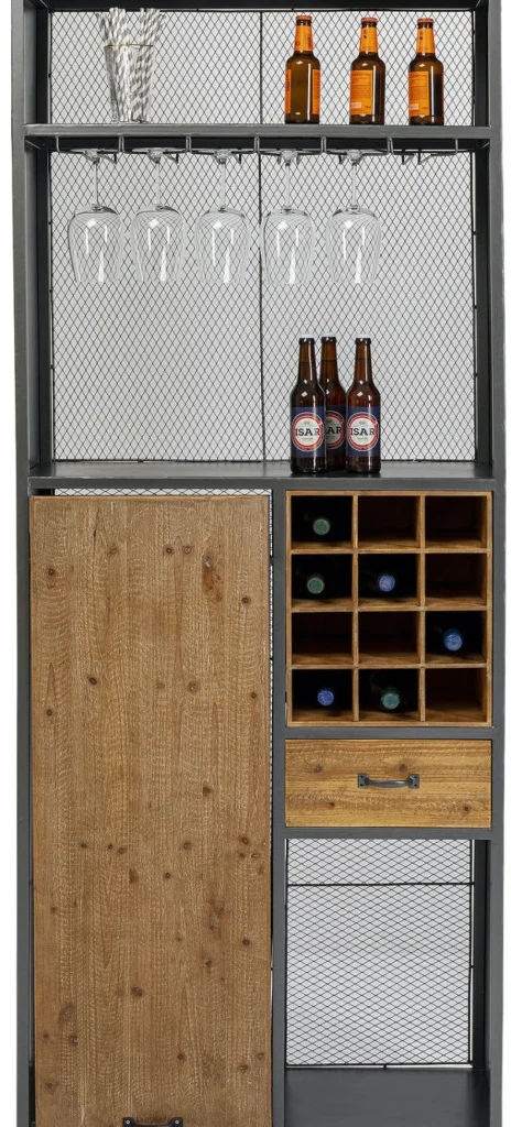 Baarit>KARE Design Vinoteca Baarikaappi Pöytätasolla 80x201cm
