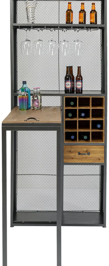 Baarit>KARE Design Vinoteca Baarikaappi Pöytätasolla 80x201cm