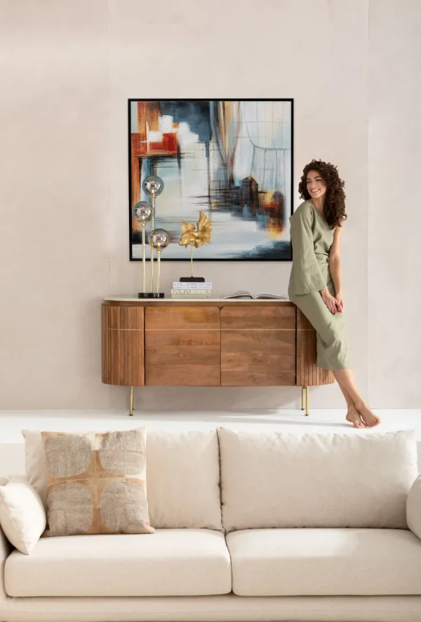 Taulut>KARE Design Visione Front Kehystetty Taulu 100x100cm